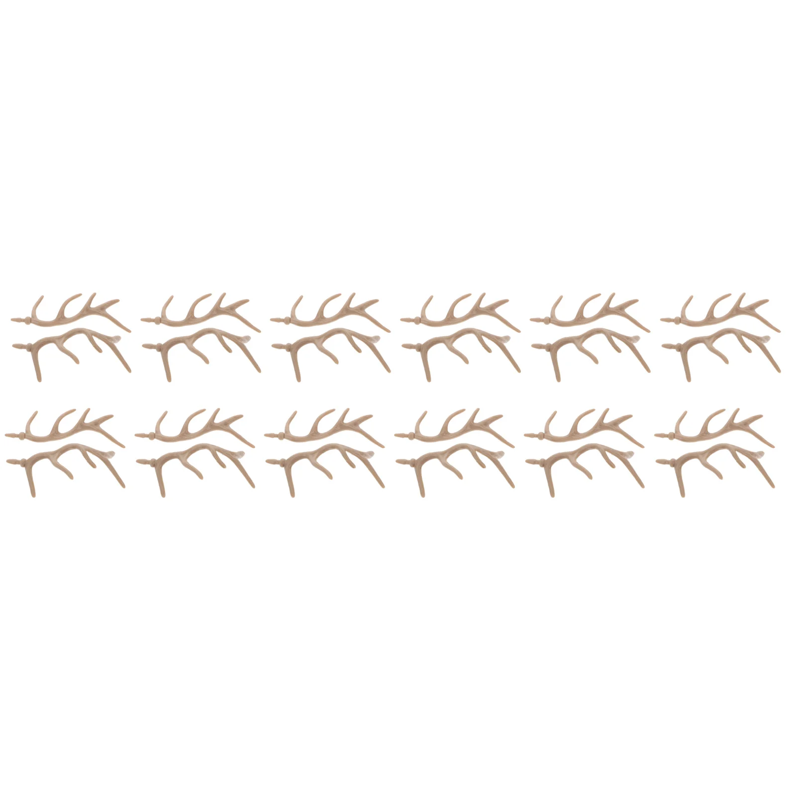 

12 pairs of Plastic Branch Snowman DIY Ornament Christmas Snowman Decoration