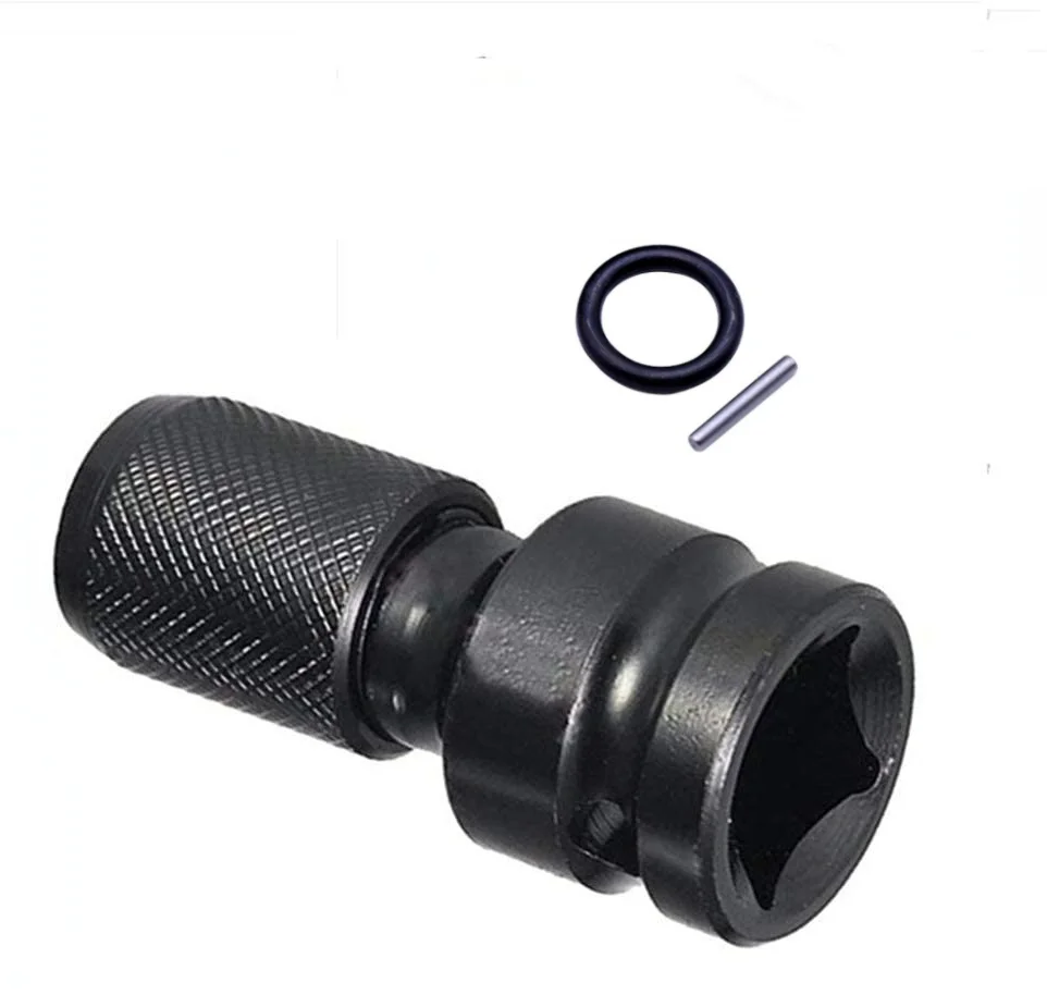 

Переходник с квадратным приводом 1/2 дюйма на шестигранную гнездовую розетку 1/4 дюйма, переходник патрона для воздушного и электрического га...