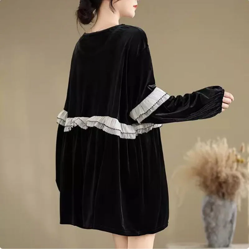 Модные женские бархатные рубашки Lanttern с длинными рукавами Осень-зима 2024 новый