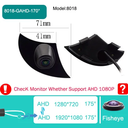 

HD-камера переднего вида для Toyota Corolla RAV4 Highlander Land Cruiser Auris объектив «рыбий глаз» камера ночного видения с логотипом 170 ° AHD 1080P