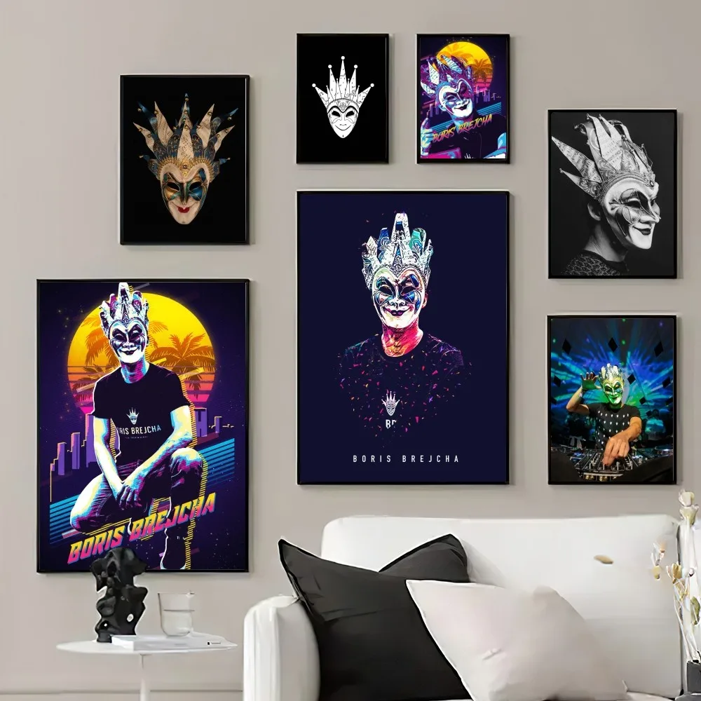 

DJ Boris Brejcha Poster Prints Wall Pictures Living Room Home Decoration