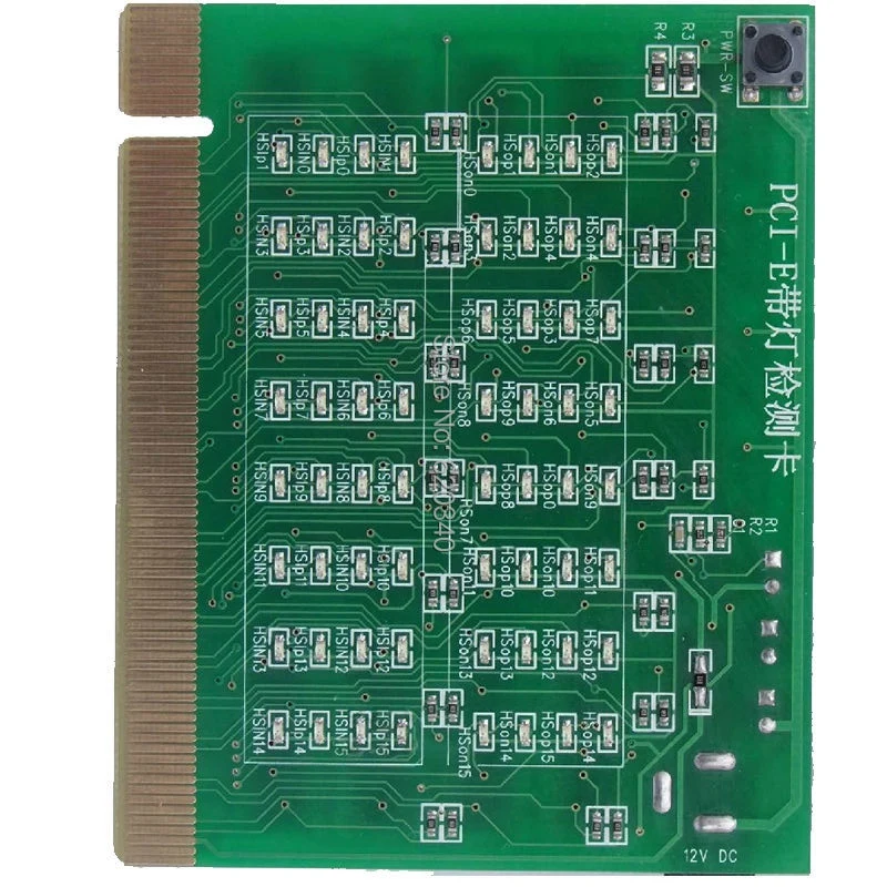 Интерфейс PCI-E 16X 8X PCI Express для обнаружения материнской платы короткий или открытый