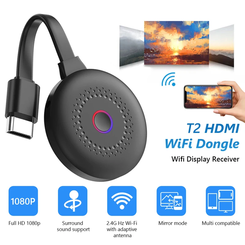 

MiraScreen TV Stick Box 2,4G 5G 4K Wifi Dongle для TV Miracast Airplay Беспроводной Wi-Fi дисплей для IOS Windows Andriod Anycast