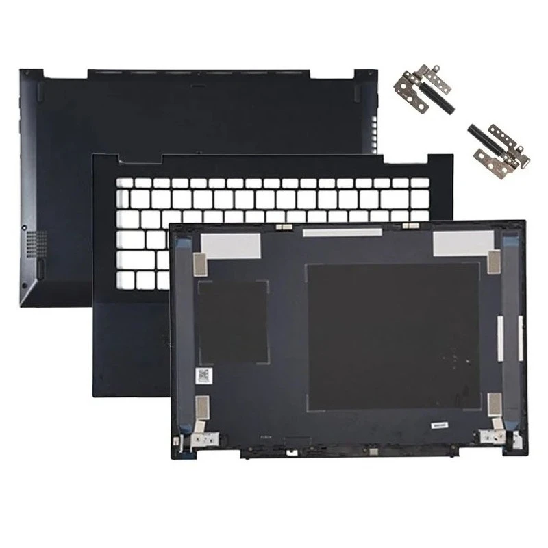 Фото НОВАЯ задняя крышка для ноутбука VivoBook Flip 14 TP420 TM420 TM420IA, задняя крышка ЖК-дисплея, петли, подставка для рук, верхняя и нижняя части корпуса, черный, серый №1