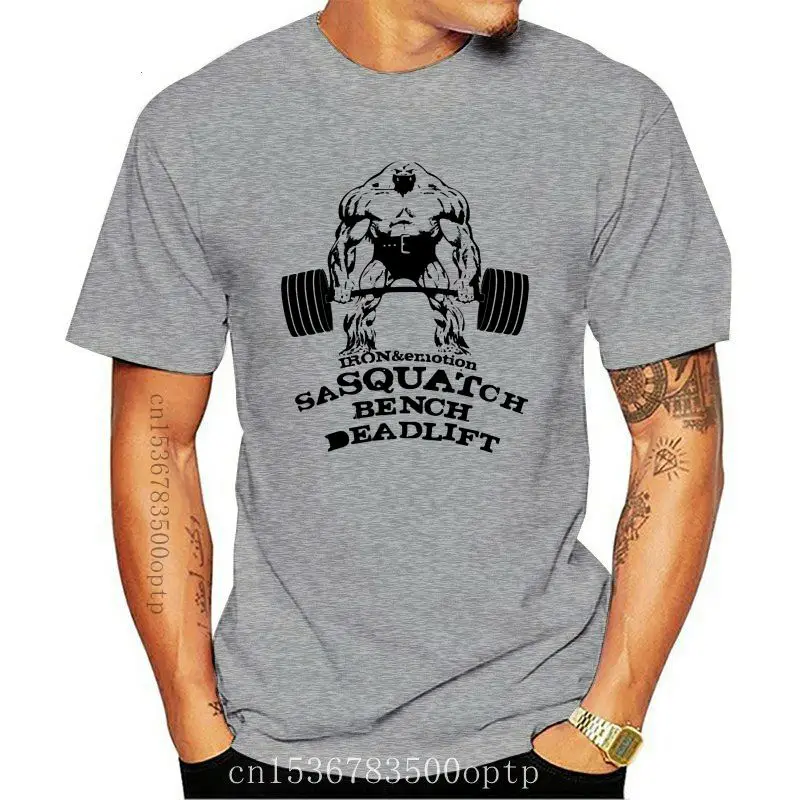 

Camiseta de manga corta para hombre, camisa con Emotion Sasquatch Music Tour, para levantamiento de pesas, prealgodón, en línea,