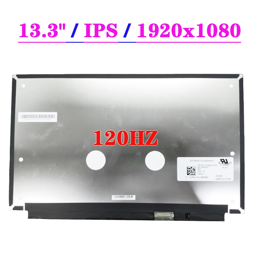 Панель дисплея M133NVF3 R0 120 Гц для ноутбука HP 830 G5 ЖК-экран 13 3 дюйма IPS 40 контактов