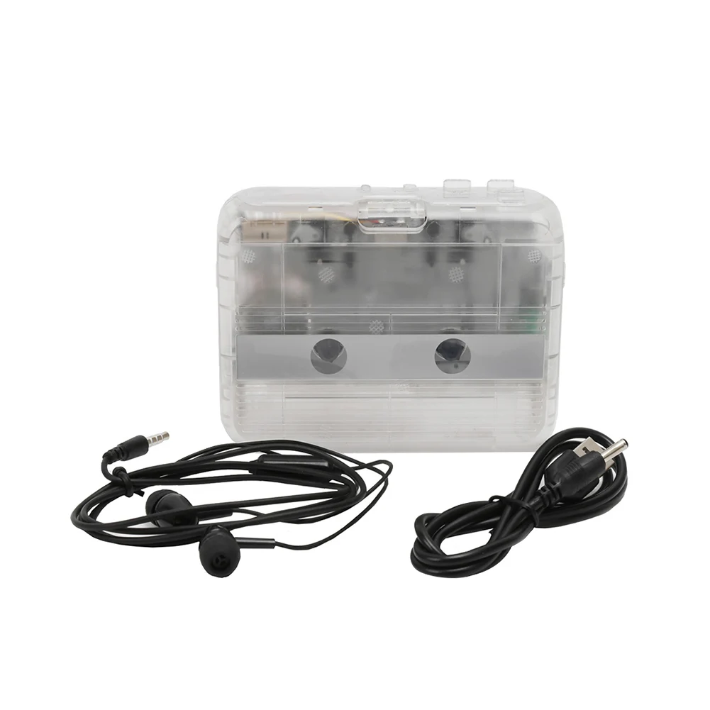 

Music -compatible Transmitter Plug And Play FM Radio Portable Standalone Transparent Cassette Player Gift Tape