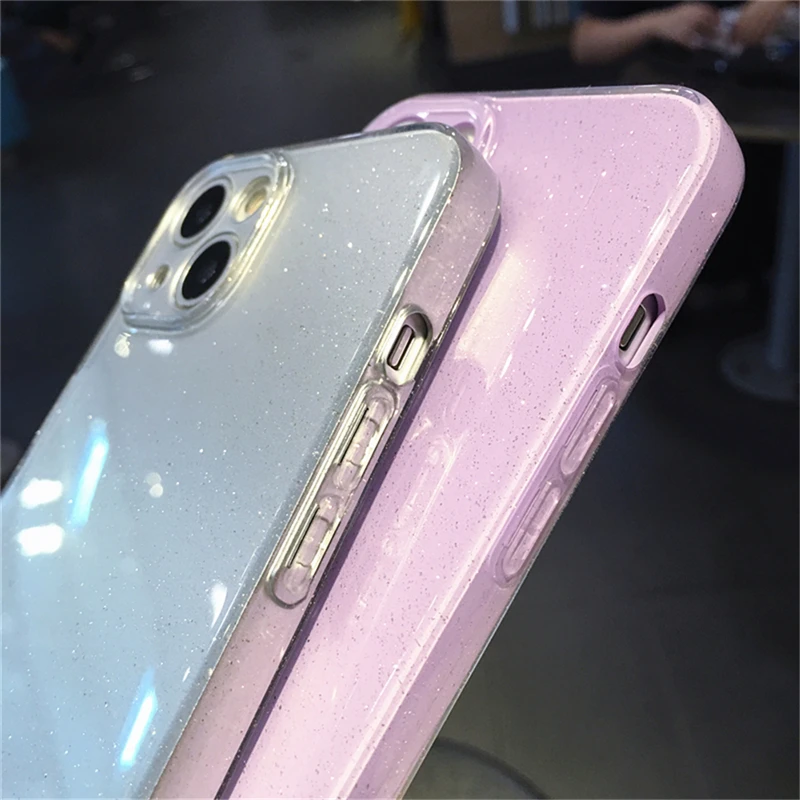 Модный Блестящий чехол карамельного цвета для телефона iPhone 13 12 11 Pro Max X XR XS Защита