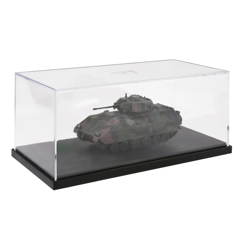 

12107A 1/72 Scale American M2 Model Tanks Kits With Dustproof Case Metal Tanks Model Collection Gift Display Camouflage