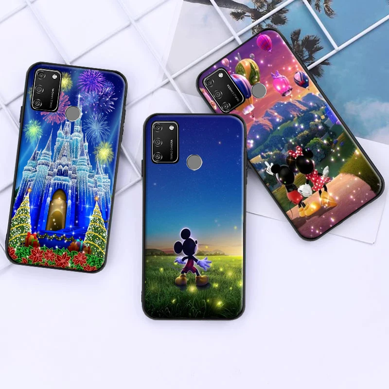 

Disney Mickey Castle For Huawei Honor 9 9S V9 9X 9A Pro Lite Soft Silicon Back Phone Cover Protective Black Tpu Case TPU Soft
