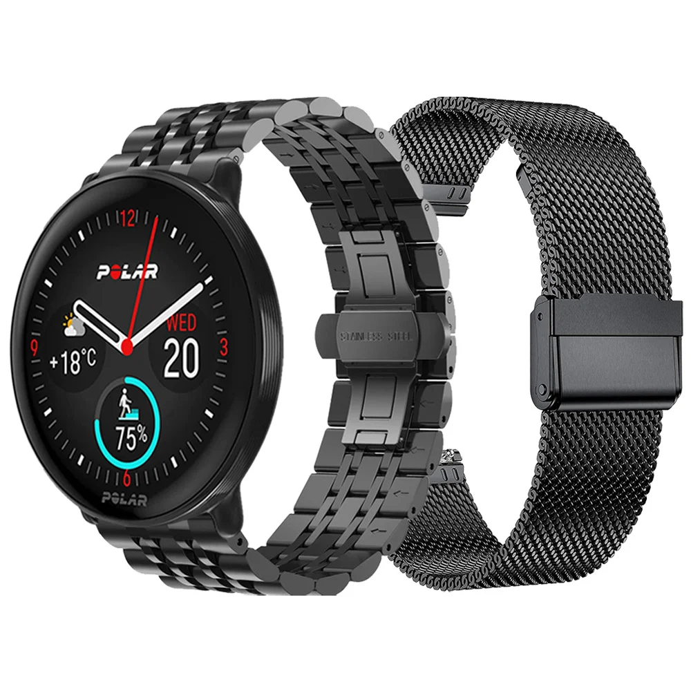 

Металлический ремешок для зернистости X Pro Titan/Pacer/Unite/Vantage M2 M, браслет для часов Polar Ignite 3 2, сетчатый Браслет из нержавеющей стали