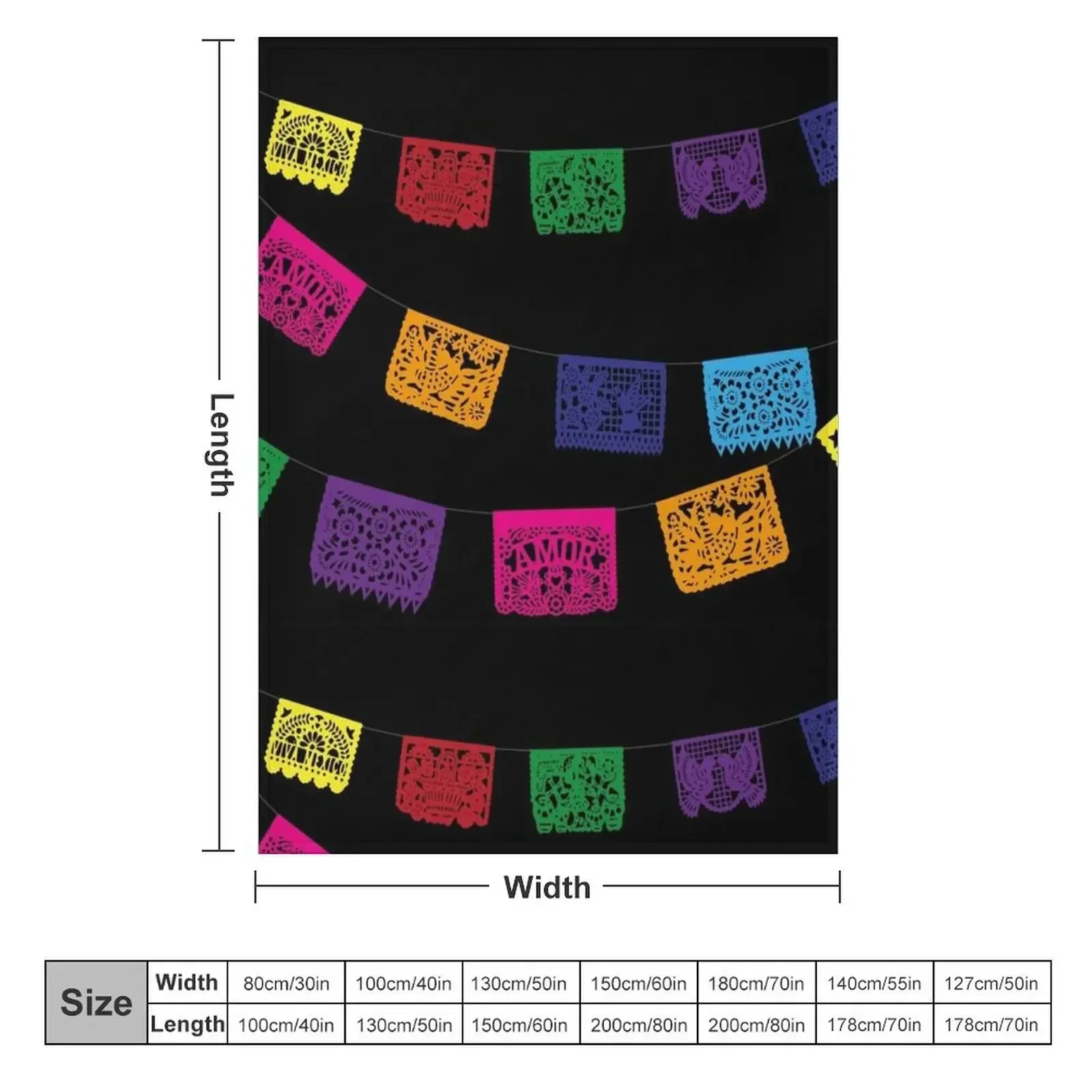 Papel picado мексиканский баннер фиеста украшения для вечеринок ручной работы узкие