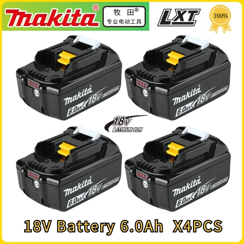 Makita 18V 5.0/6.0/9.0Ah Rechargeable Lithium Battery with LED Indicator High Capacity for Cordles Power Tool