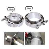 samger v band exhaust clamp 2 53 stainless steel v band flange assembly v clamps kits for auto exhaust muffler pipe 63mm76mm