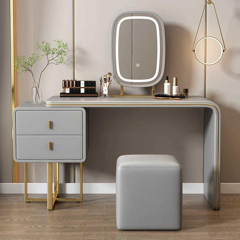 

Storage Drawers Dressing Table Makeup Luxury Bedside Bedrooms Vanity Mirror Mobile Tavolo Da Trucco Furnitures
