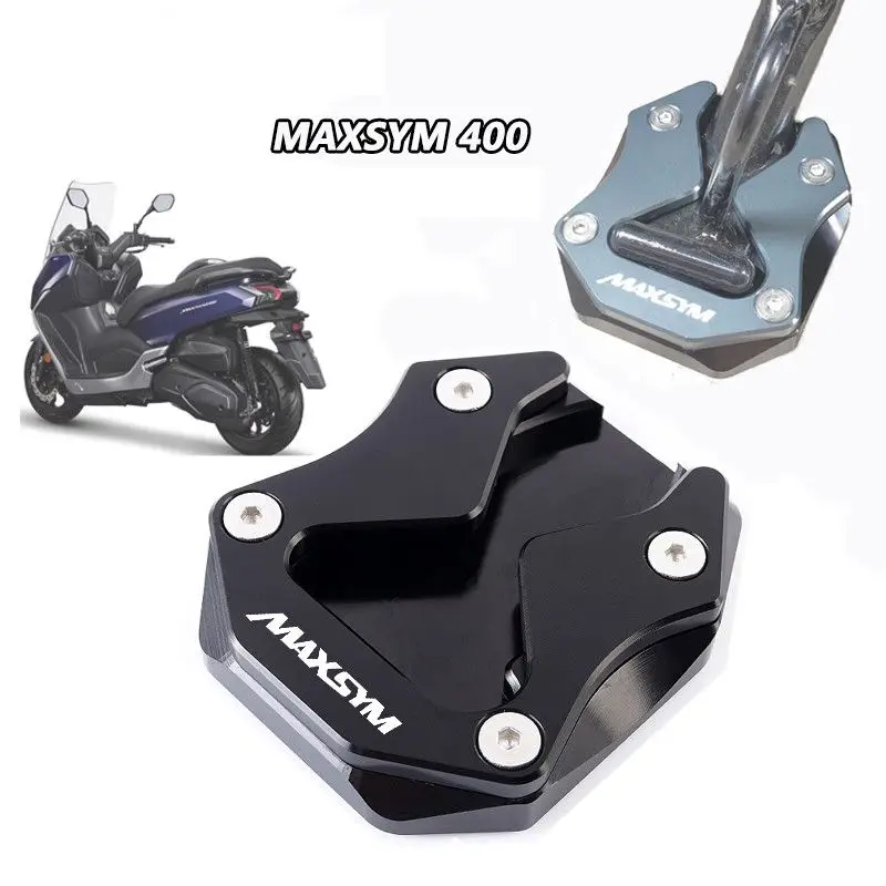 

For SYM MAXSYM 400 MAXSYM400 2021 2022 Motorcycle Accessories Kickstand Foot Side Stand Extension Pad Support Plate Enlarger