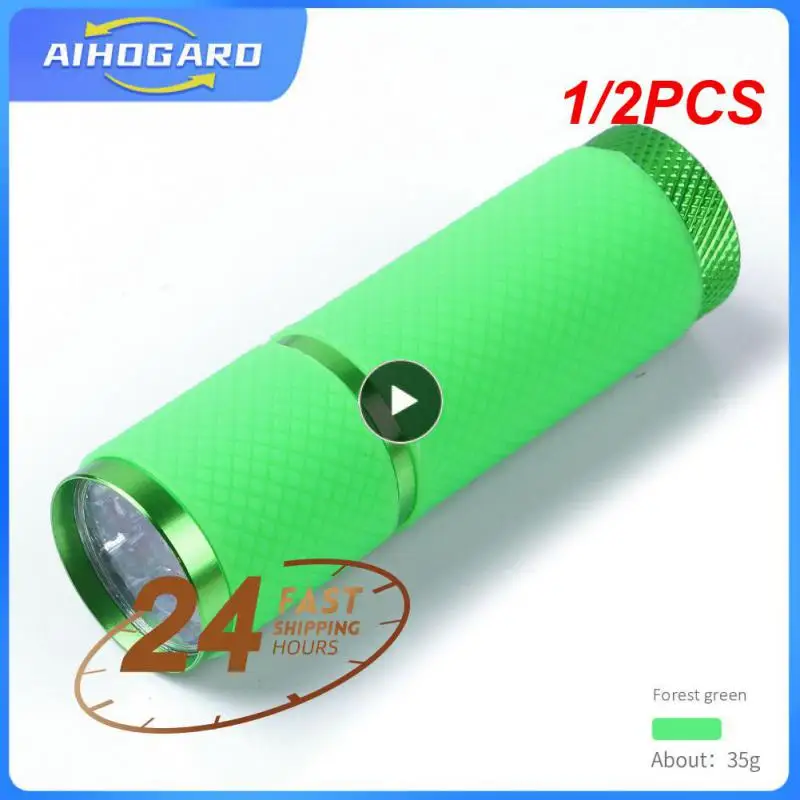 

1/2 шт., светодиодный мини-фонарик из алюминиевого сплава