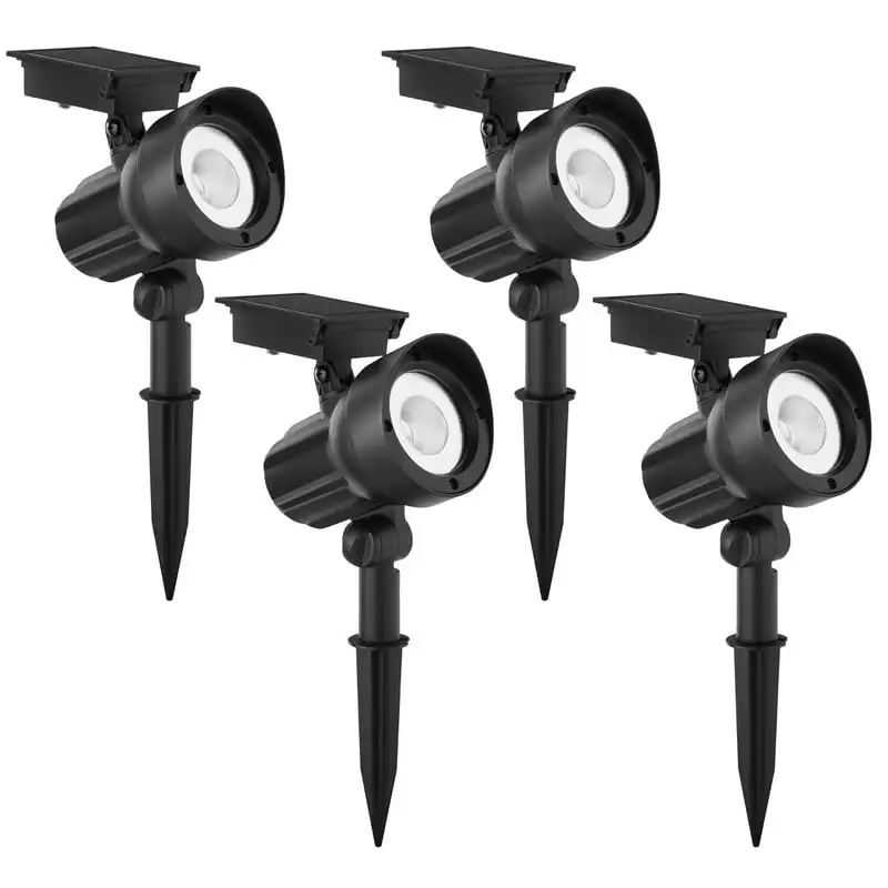 

Powered Black LED Landscape Spot Light with Plastic Lens, 20 Lumens (4 Count) Solar outdoor lights waterproof Pool accessories G
