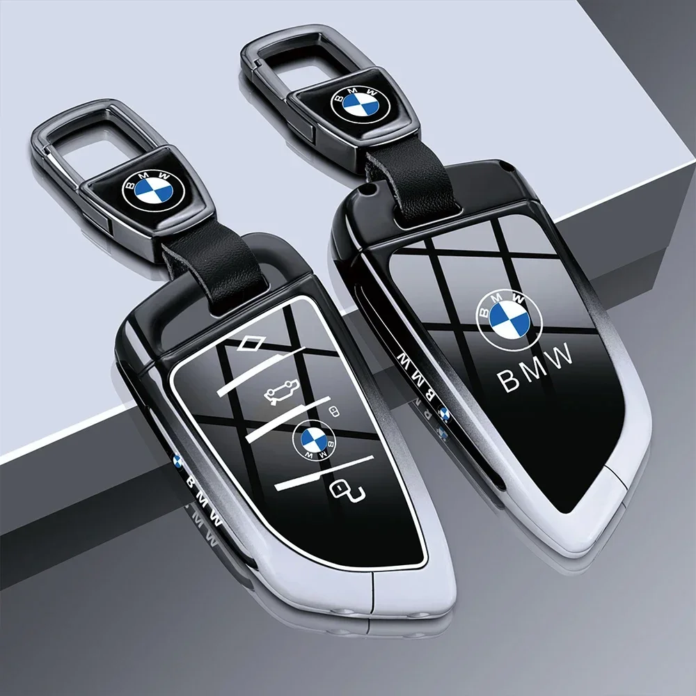 

Чехол для автомобильного ключа из цинкового сплава, брелок для BMW 1, 2, 3, 4, 5, 6, 7 серии X1 X3 X4 X5 X6 X7 F10 F20 F30 G20 G30 F15 F16 G05 F34 Сумка