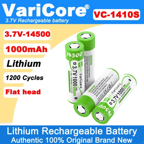 VariCore VC-1410S 1000 мАч литий-ионная перезаряжаемая батарея 3.7V  AA
