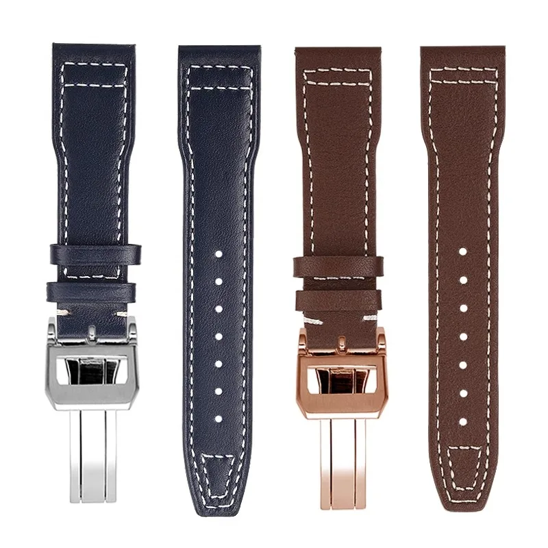 Ремешок Cowhider для Iwc Pilot Little Prince Португалия мужской браслет из коровьей кожи