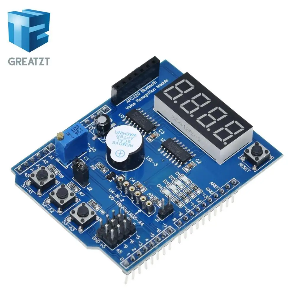 Фото Многофункциональный набор расширительных плат GREATZT для обучения работе с Arduino UNO R3, Leonardo Mega 2560 Shield №3