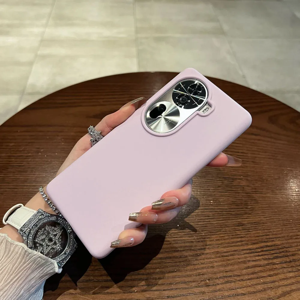 Фото Мягкий жидкий силиконовый противоударный чехол для OPPO Reno 13 12 14 Pro 5G, оригинальный защитный чехол в официальном стиле Funda №1