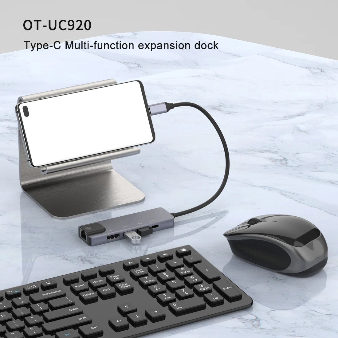 

Док-станция с разрешением 4K и USB Type-c, совместимая с HDMI