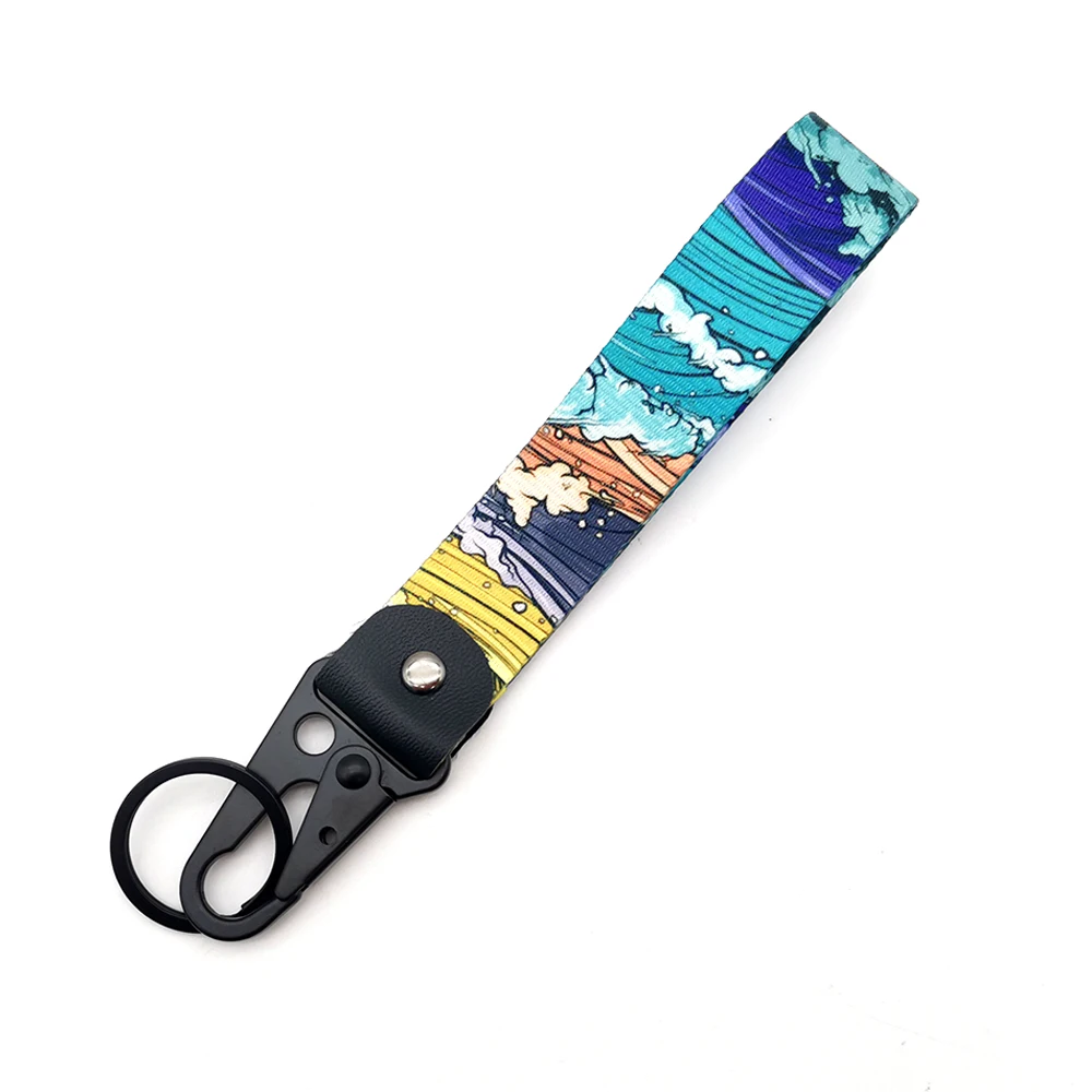 

Брелок для автомобильных ключей, брелок для ключей JDM, нейлоновая лента, поддельный ремень для такси, брелок со стальным пружинным зажимом, шнурок, аксессуары