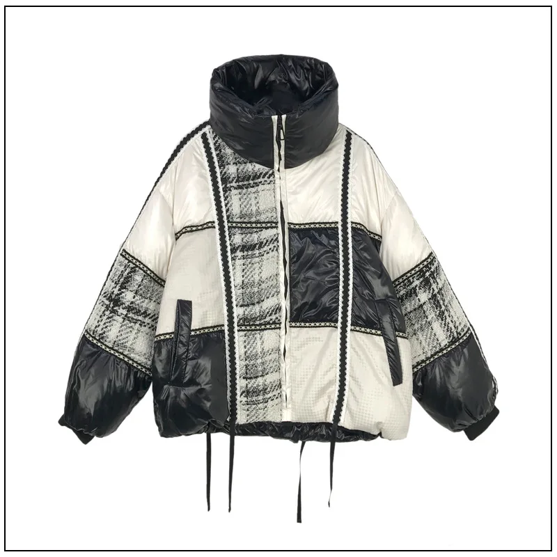 2022 Winter Down Jacket Women's Short New Style Small Fragrance Loose and Thin Casual White Duck Down Jacket