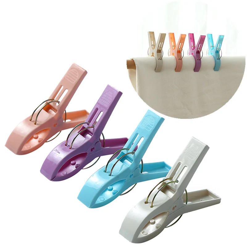 4 шт. пластиковые большие зажимы для одежды