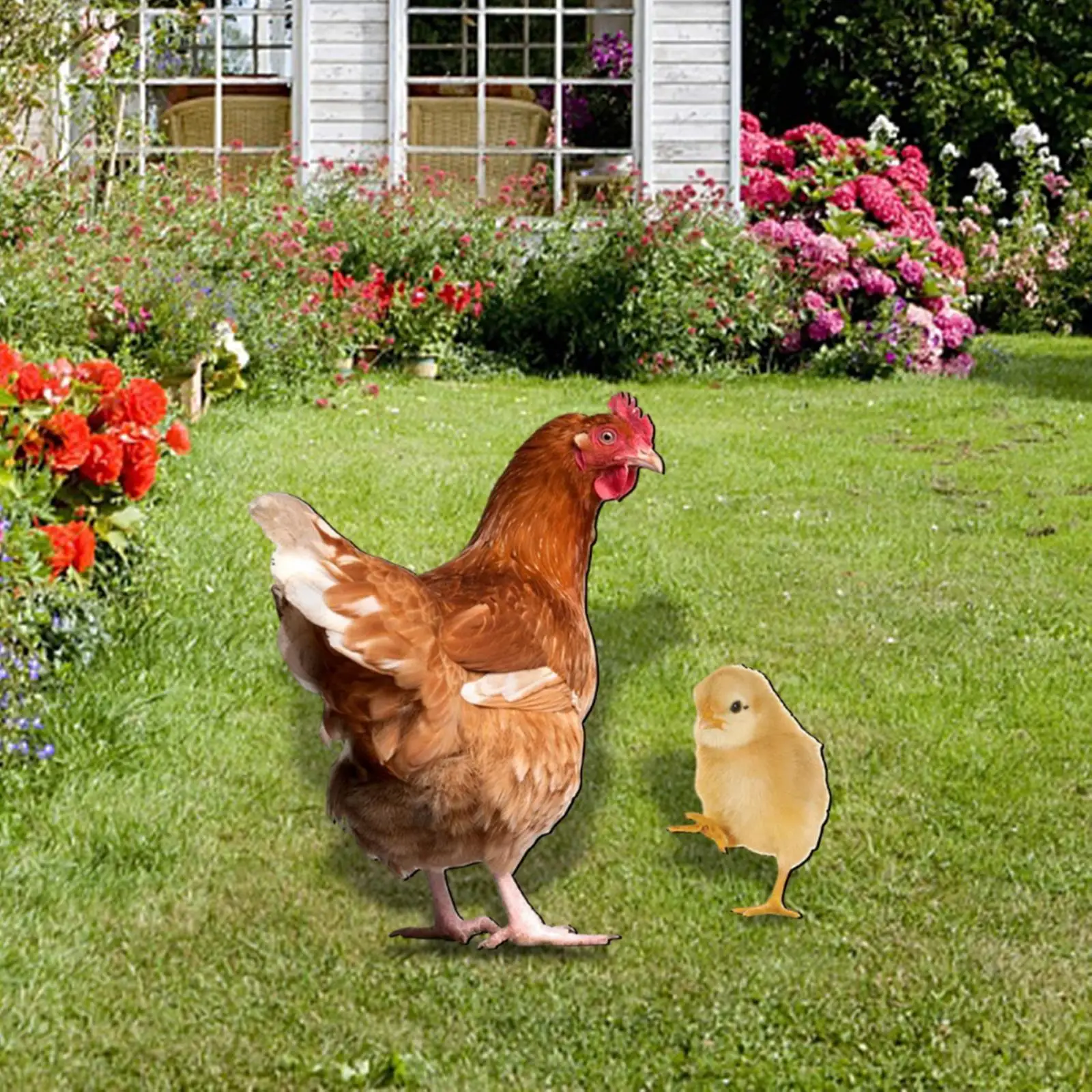 

Rooster Garden Decor Art Stable Lifelike for Garden Housewarming Gift Farm