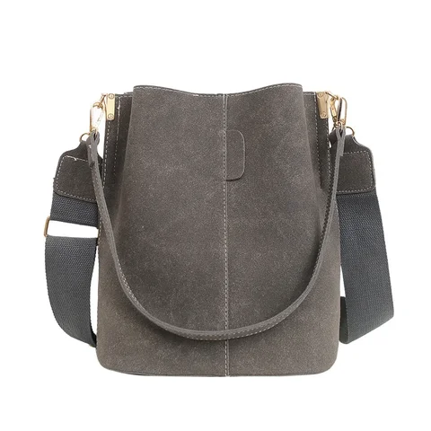 Винтажная женская сумка-мешок из нубука, сумка на плечо большой вместимости, сумка через плечо 2021, модная женская сумка с ручками, сумочки