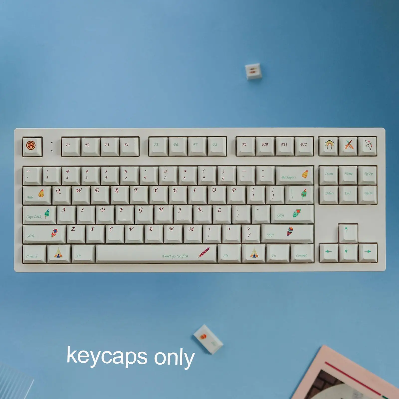 

140keys Personality Indian Tribe Theme Keycaps Profile Sublimation Dye Gmk Keycap Mechanical Keyboard Pbt U8h6