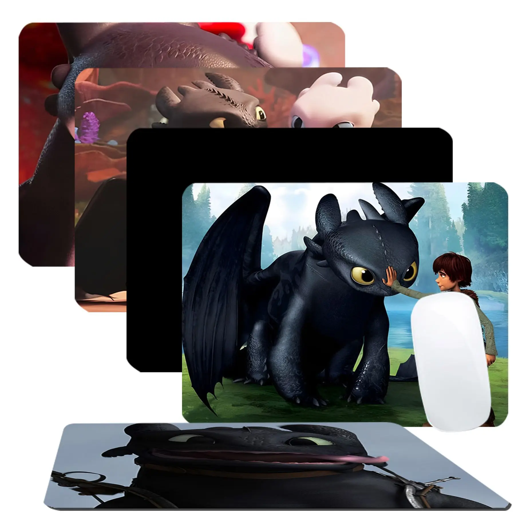

Toothless Fury Dragon Mousepad Anti-Slip Gaming Mouse Pad Gamer Desk Mat Keyboard Pad Decoration Mause Pad Office Desk