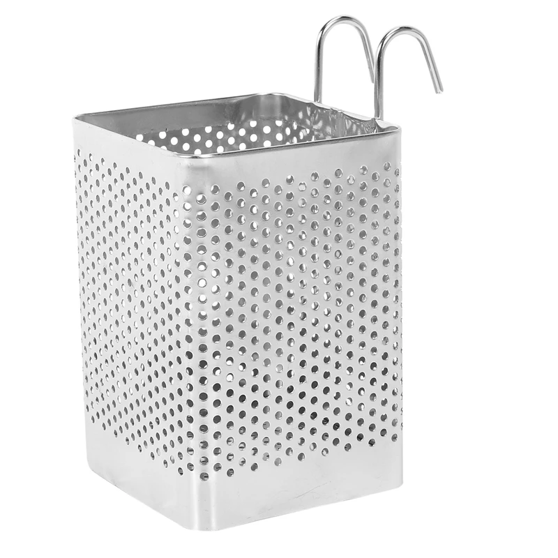 

Kitchen Utensils Chopsticks Perforated Holder Box With Hook Chopsticks Holder Dry Basket Basket Household Tableware Rack