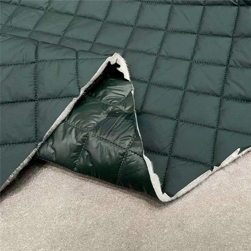 Шерстяная ткань альпака плотная теплая однотонная клетчатая тонкое пальто на