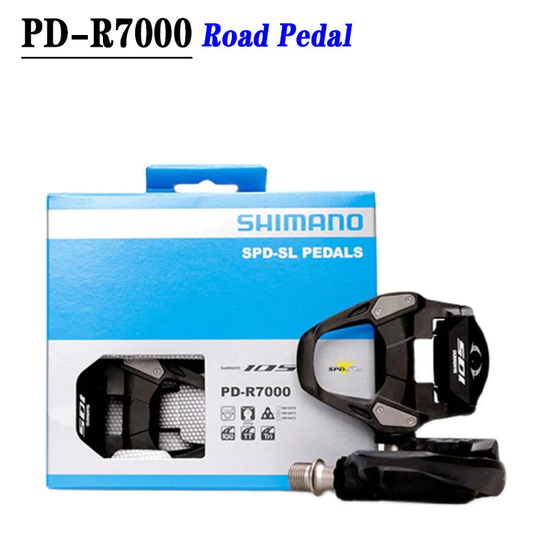 

Road Bike Pedal PD-R7000 R8000 Carbon Self-locking Component With SPD-SL Splint Pedals SM-SH11 Cleats Box Bicycle Parts