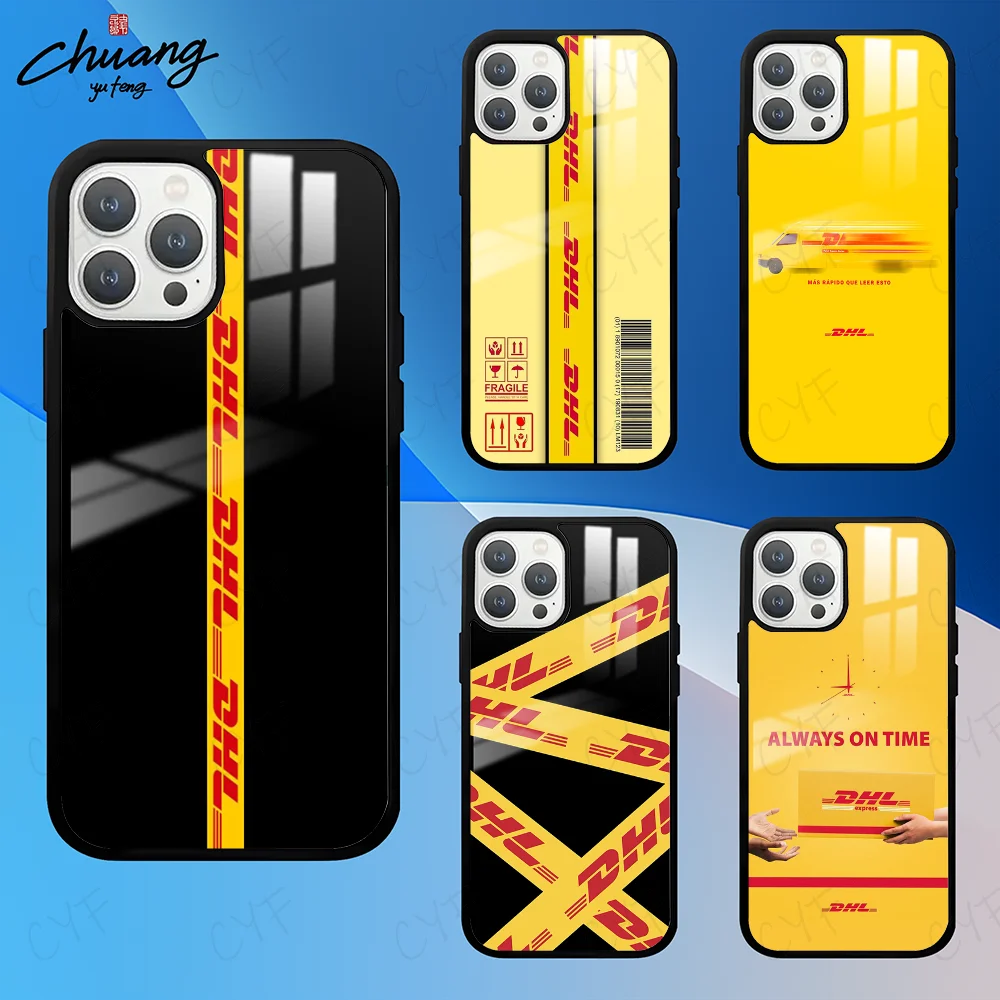 Чехол для телефона DHL Global Logistics 11 12 13 14 15 16 Pro Max mini Plus с матовым зеркалом чехол
