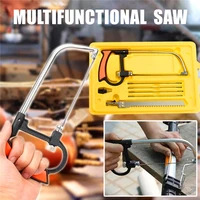 multi purpose steel saw 8 in 1 diy steel saw carpentry wire saw hand saw suit metal wood saw kit mini hand saw woodworking tools