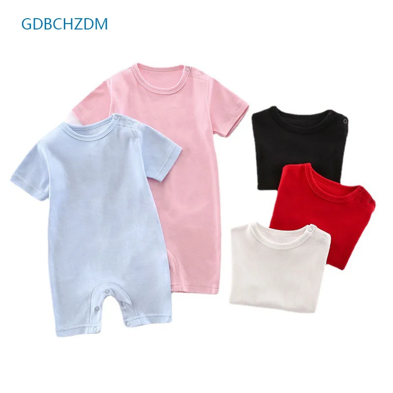 

0-18M Age New Born Baby Girl Boy Clothes Romper Cotton Toddlers Infant Unisex Short Sleeve Clothes Jumpsuit For Newborns