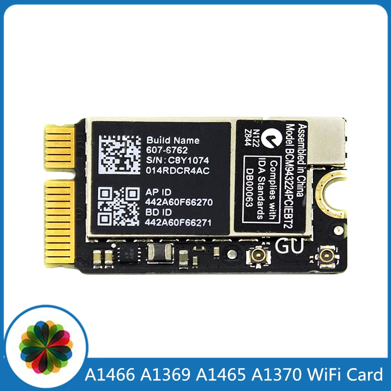 

Original A1466 A1369 A1465 A1370 Laptop 2010-2017 Year Wifi Card BCM94360CS2 BCM943224PCIEBT2 For Macbook Air 13" 300Mbps 2.4 5G