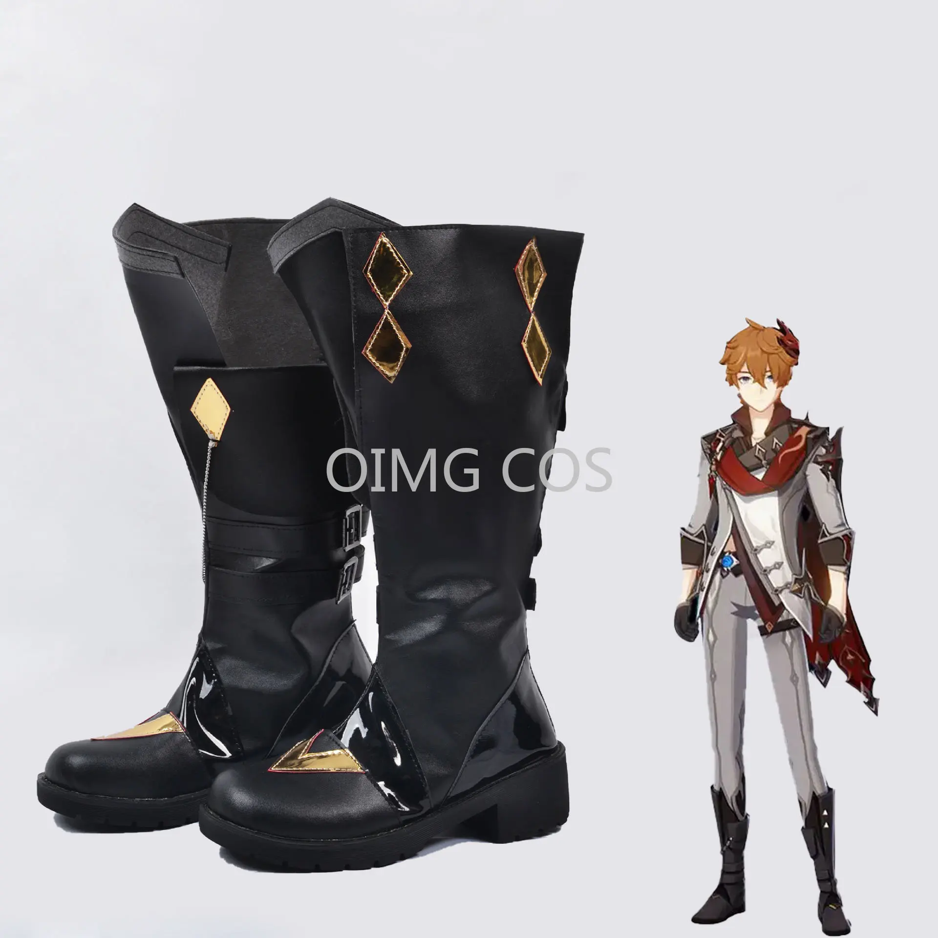 Тарталья Обувь для косплея тартаглии Genshin impactImpact аниме в китайском стиле