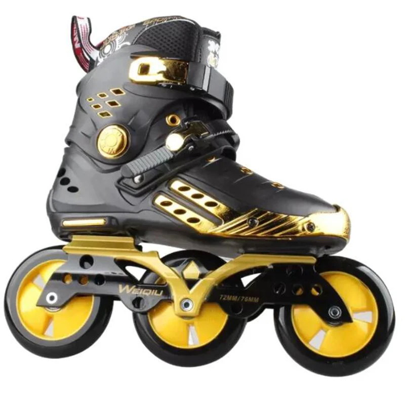 Трехколесные скоростные роликовые коньки гоночные для кампуса тренировочные