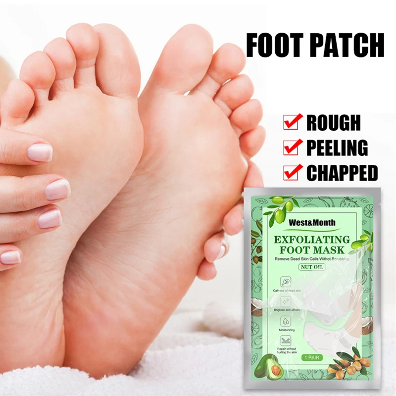 

2021 Foot Peeling Mask Nut Oil Foot Mask Exfoliating Calluses Removal Moisturizing & Anti-Cracked Foot Care