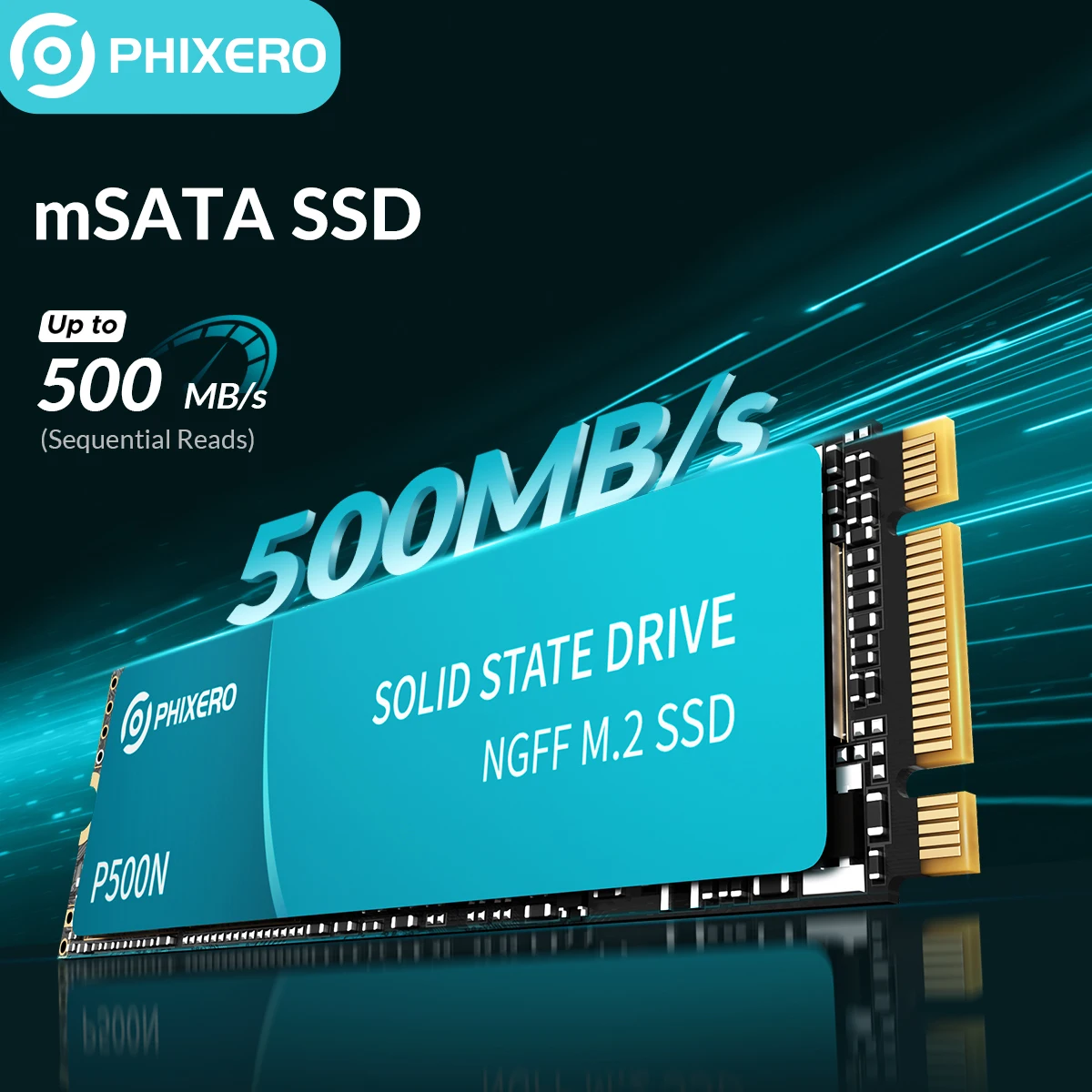 PHIXERO [P500N] NGFF M.2 SSD Внутренний твердотельный жесткий диск 1 ТБ 512 ГБ 256 B&ampM Ключ для