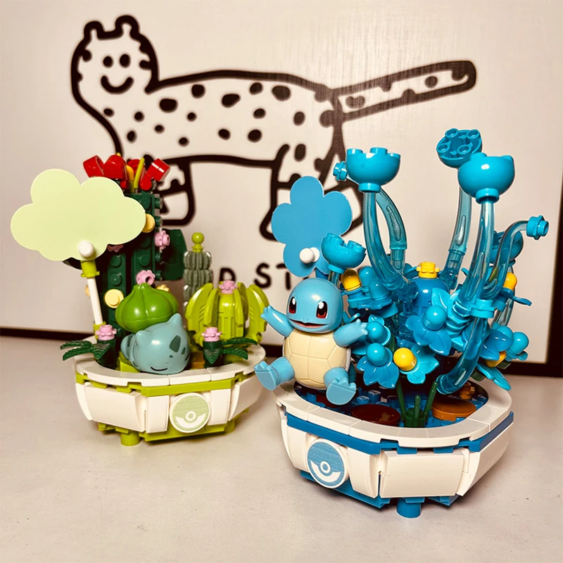 Строительный блок Keeppley Pokemon Пикачу Чармандер Сквиртл Растение в горшке Jigglypuff
