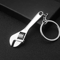 mini wrench keychain spanner pendant keyring gadget keychains for men mini hardware tool toys double ring buckle design multiple