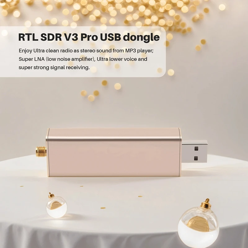 Приемник SDR V3 Pro Rtl2832 Rtl2832u R820T2 RTL Для 100 кГц-1 7 ГГц UHF VHF HF AM FM