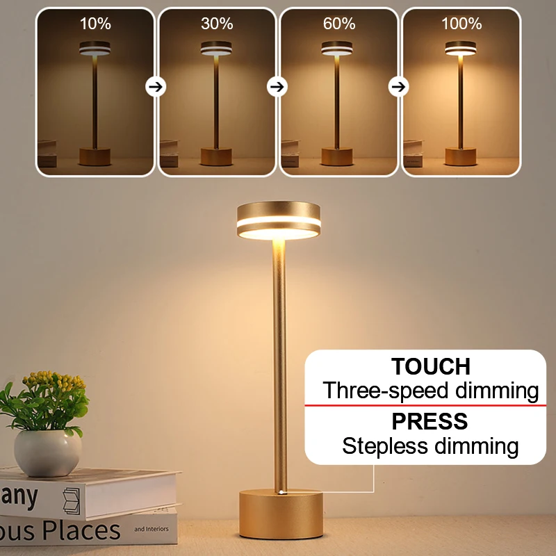 Светодиодная барная настольная лампа в скандинавском стиле приглушаемый